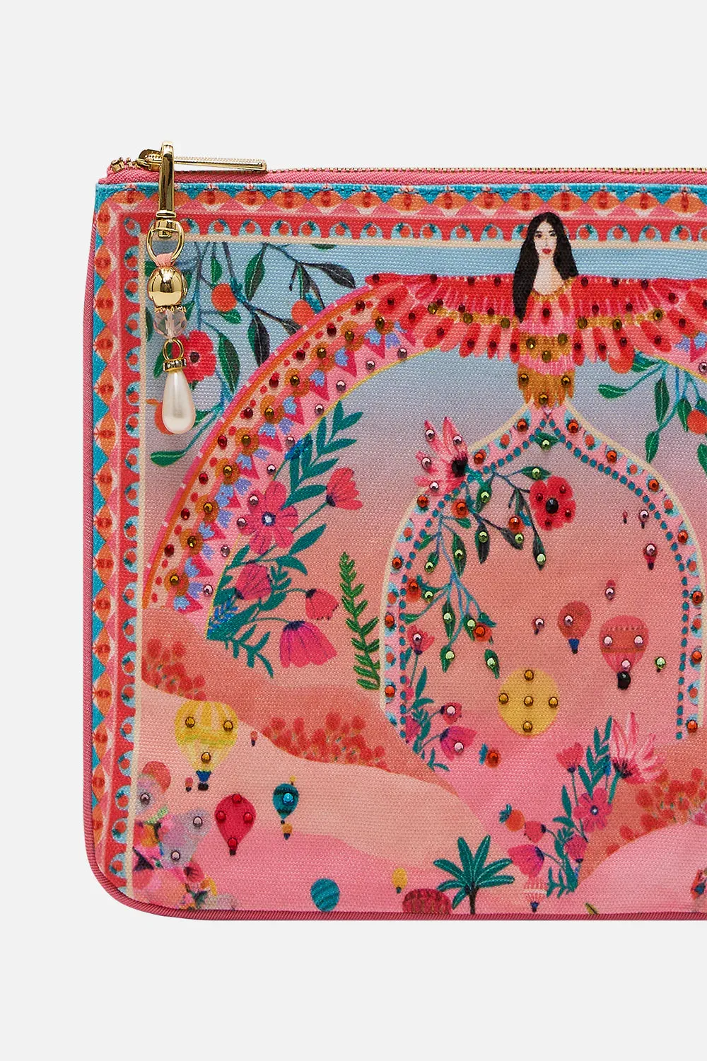 CAMILLA - Small Canvas Clutch THE SISTER SUNSETS