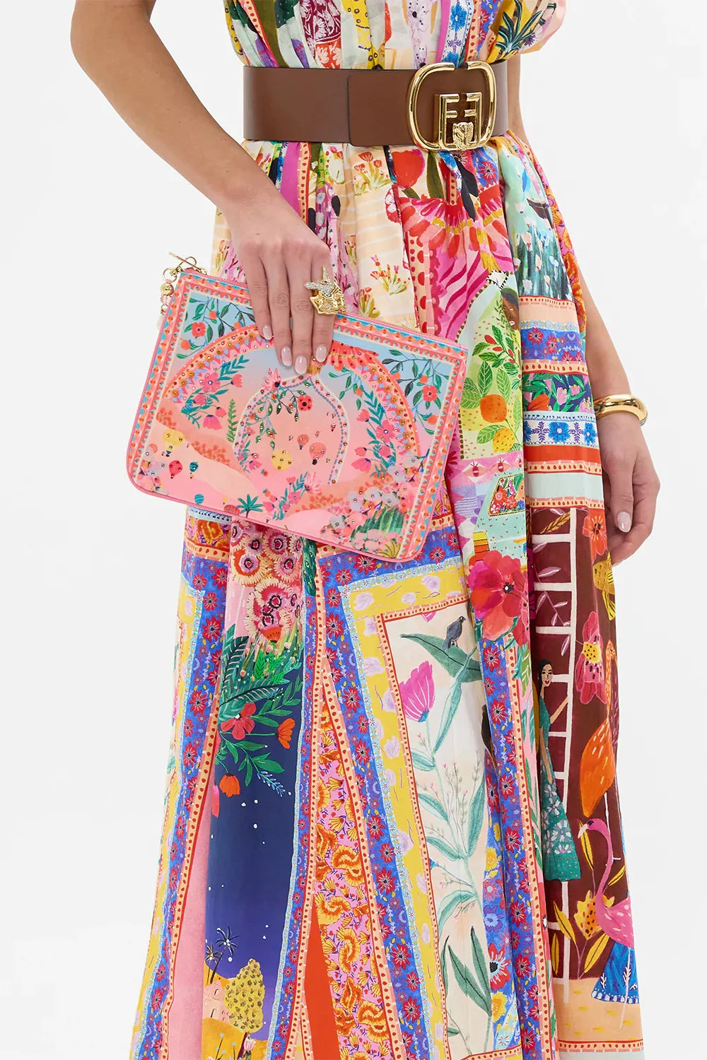 CAMILLA - Small Canvas Clutch THE SISTER SUNSETS