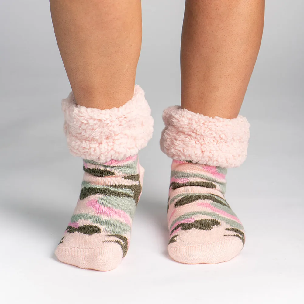 Camo Pink - Recycled Slipper Socks