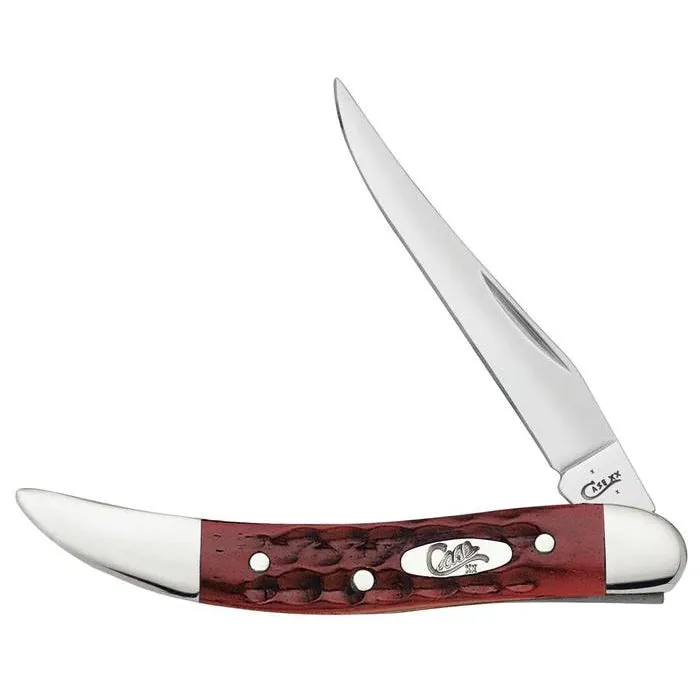 Case 00792 Pocket Worn Old Red Bone Corn Cob Jig Small Texas Toothpick Knife