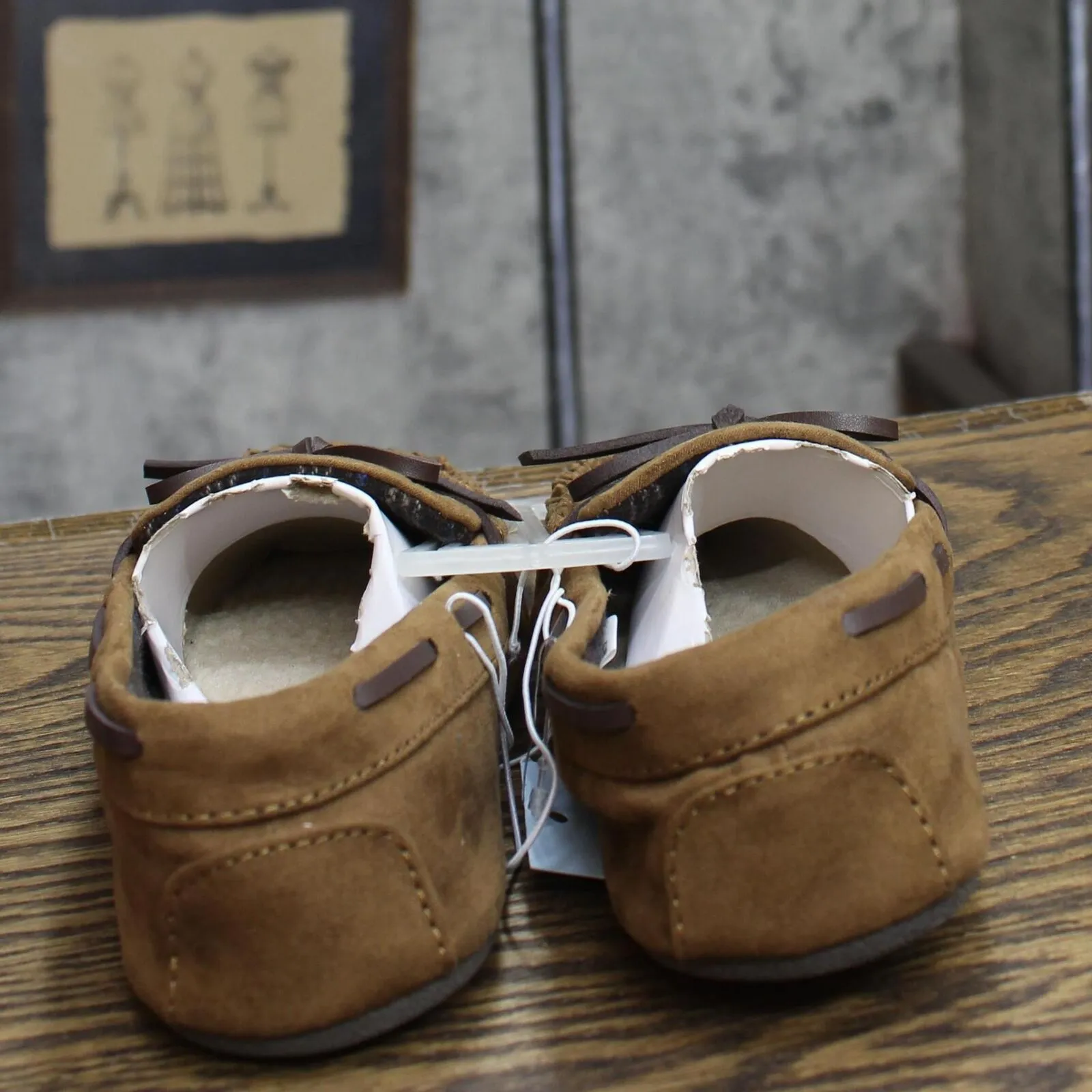 Cat & Jack Kids Boys Lionel Moccasin Slippers 91307429 Chestnut Brown 2