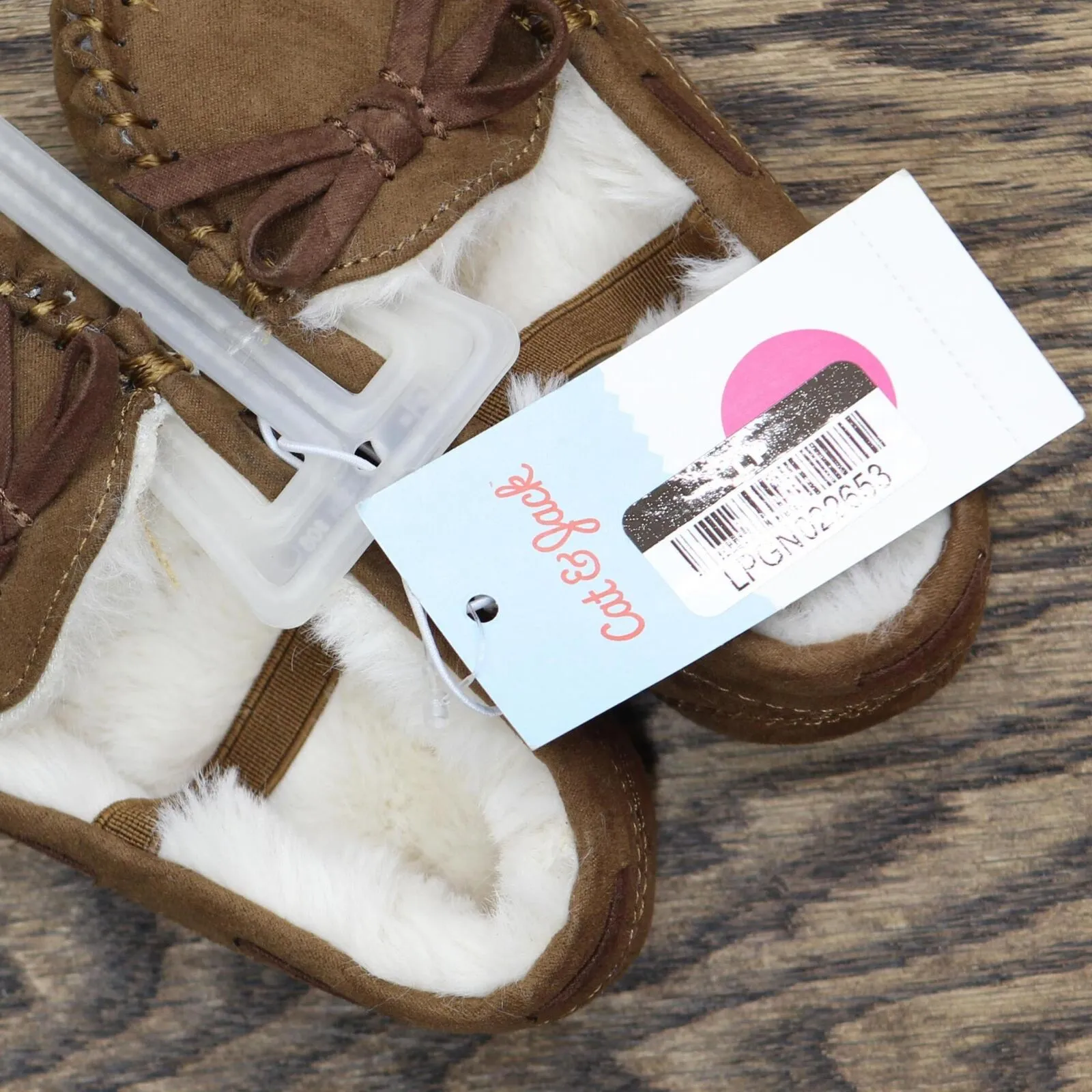 Cat & Jack Toddler Girls Celina Moccasin Slippers 91304687 Tan Brown 5T