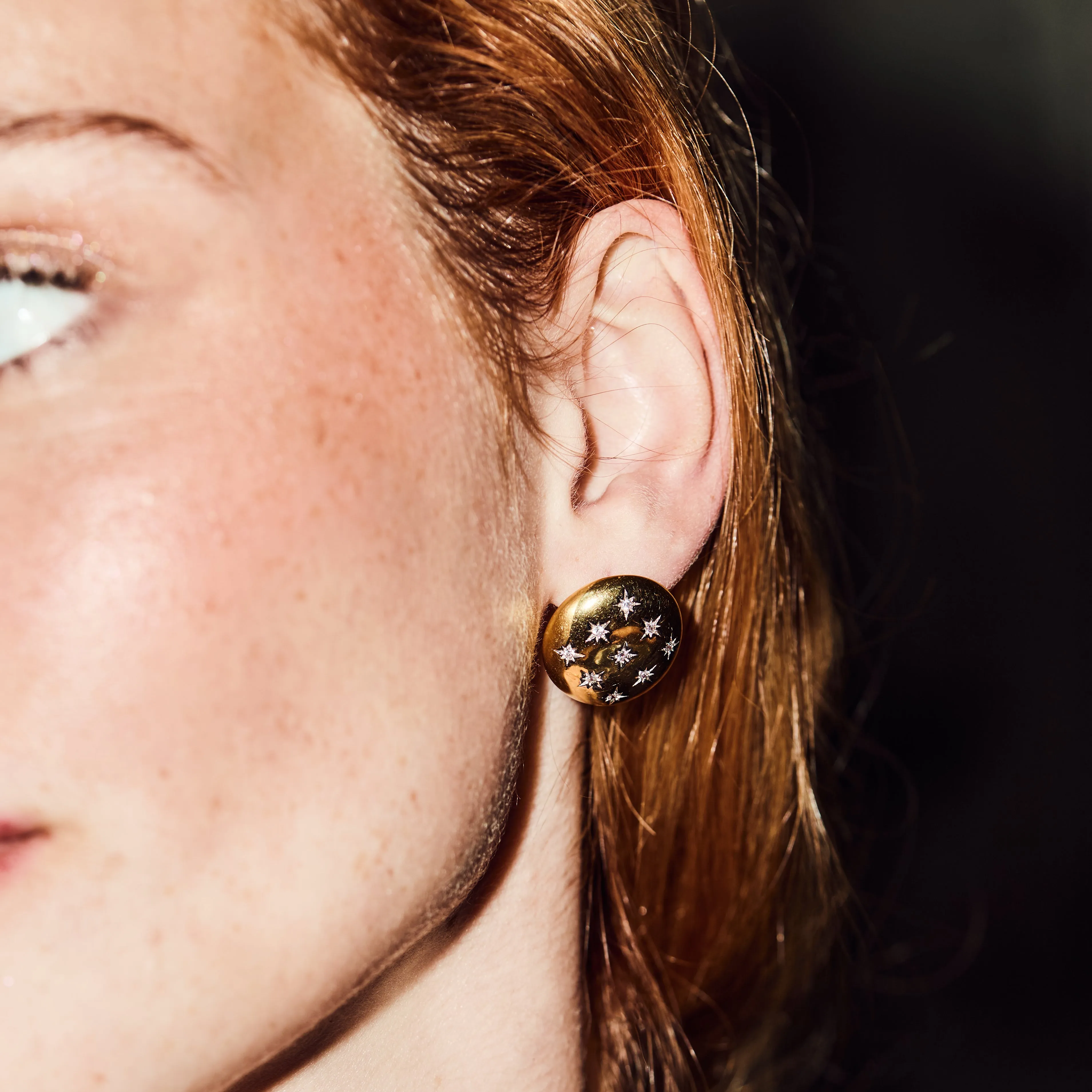 Celestial Dome Stud Earrings