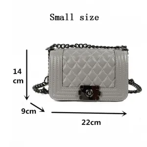 Chain Shoulder Plaid Cross body  Messenger Bag