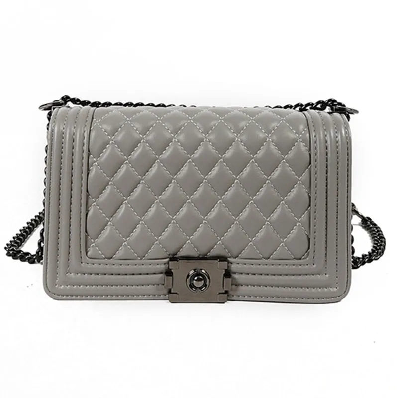 Chain Shoulder Plaid Cross body  Messenger Bag