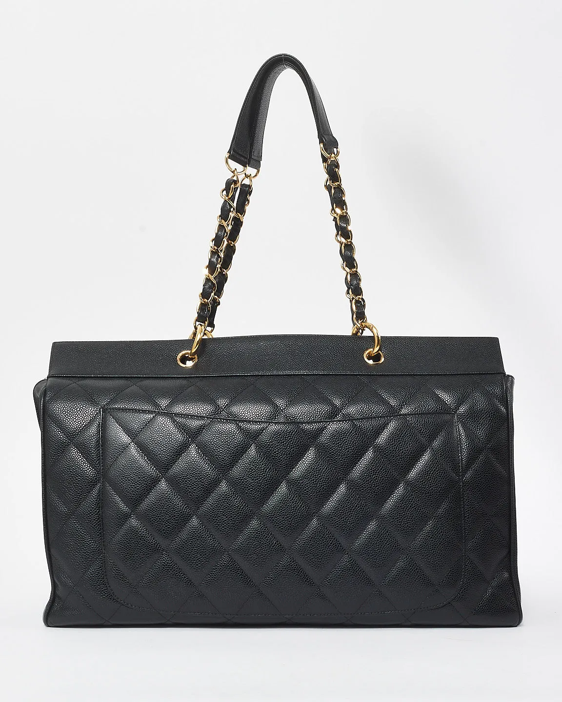 Chanel Black Caviar Leather XXL GST Weekender Bag