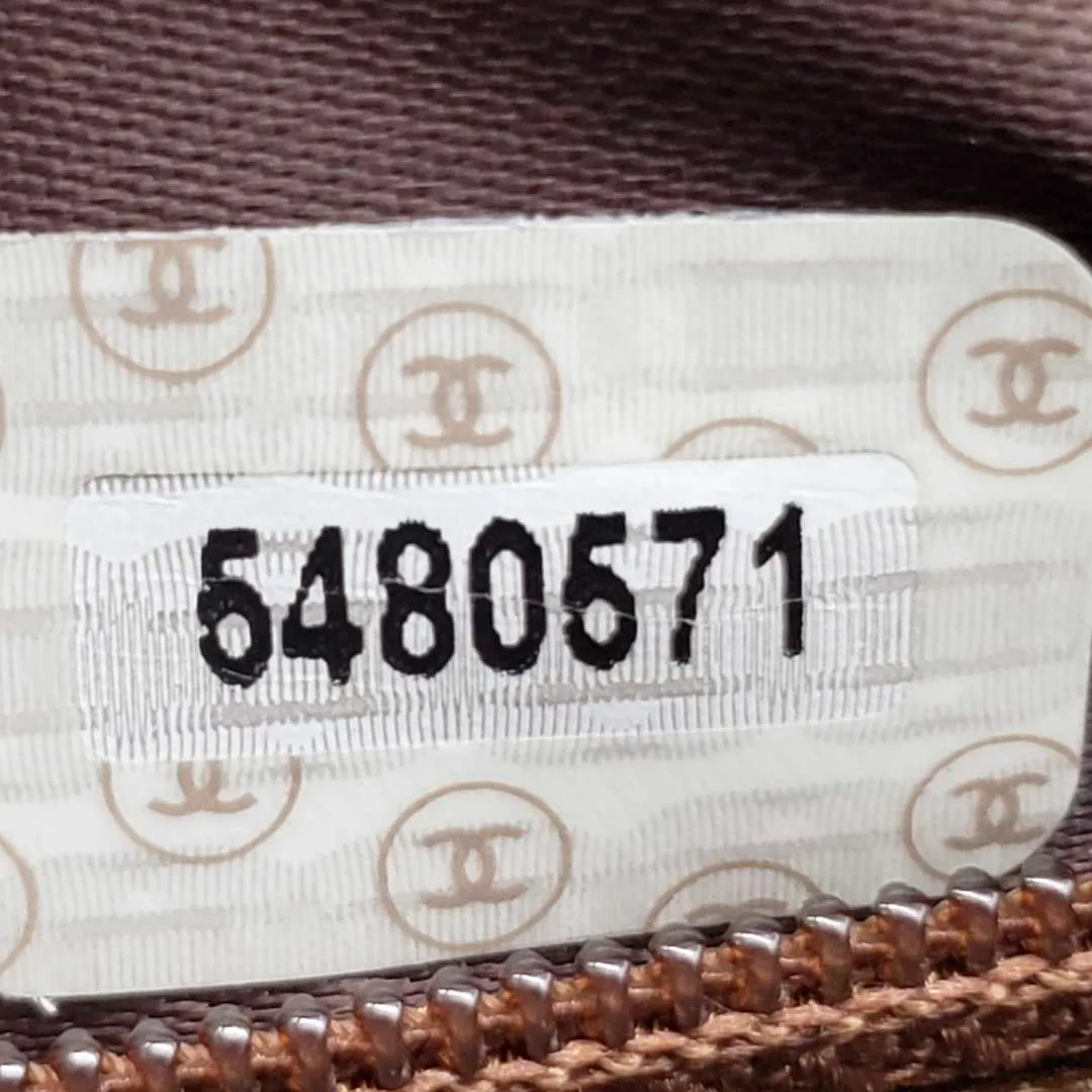 Chanel CC Suede Brown Rare Vintage Hand Bag