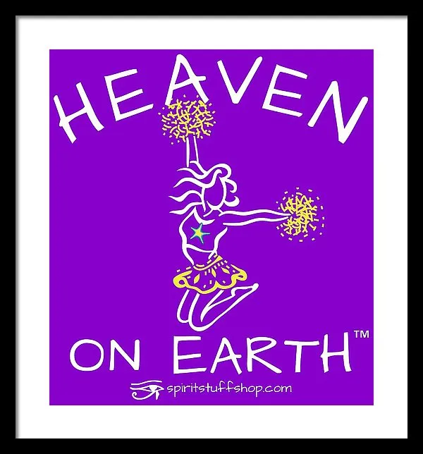 Cheerleading Heaven On Earth - Framed Print