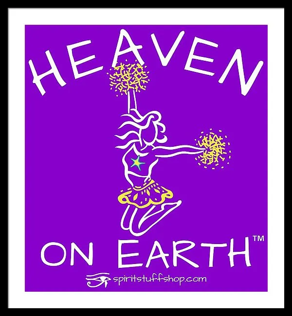 Cheerleading Heaven On Earth - Framed Print