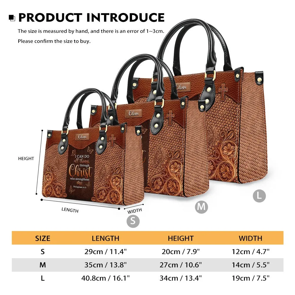 Christianartbag Handbags, Personalized Leather Handbags – A Statement of Faith & Strength, Handbag Design, Monogram Leather Handbag, Gifts for Women, CABLTB012425