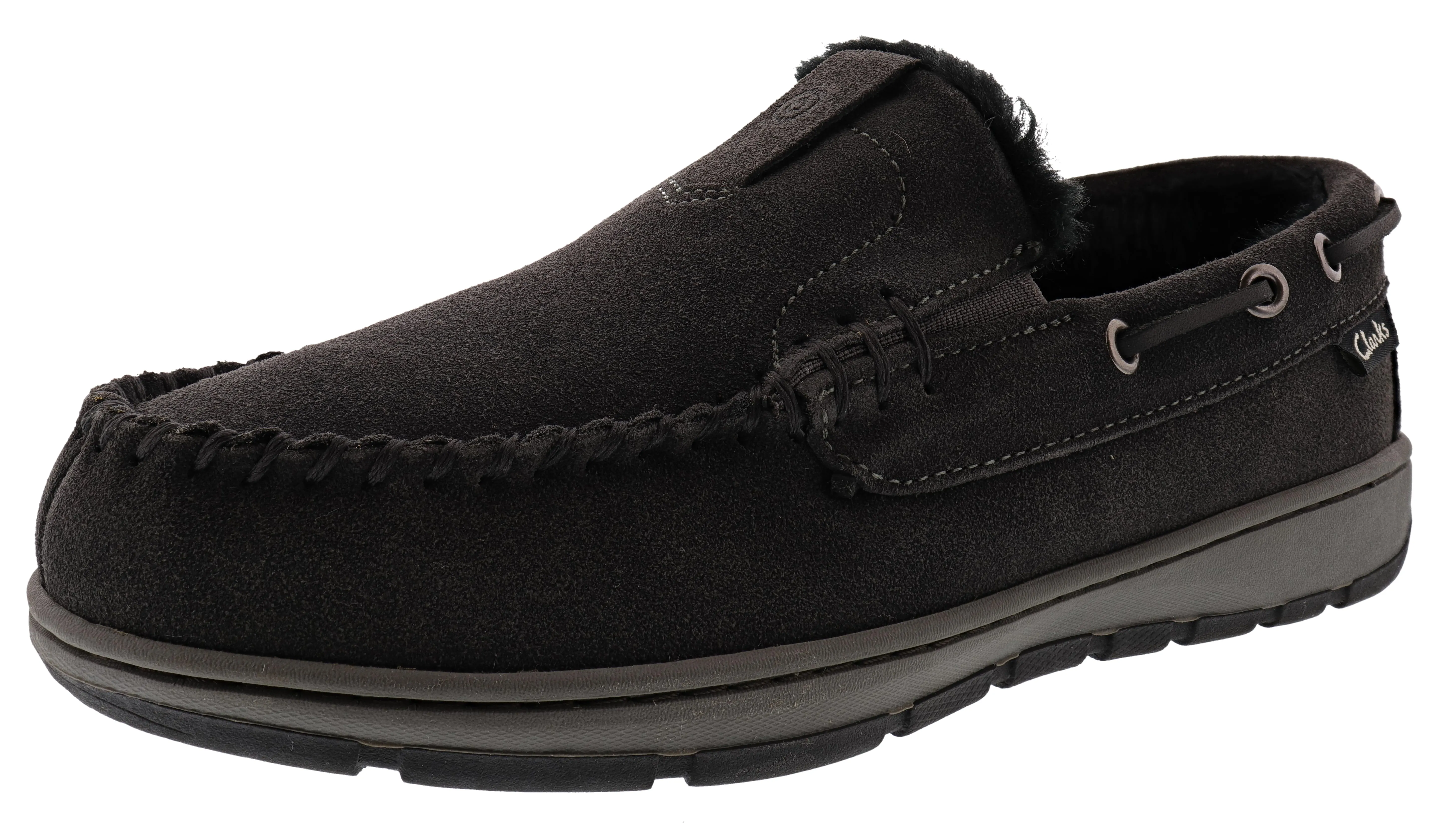 Clarks Men's Indoor Outdoor Moccasin Winter Slippers Justin