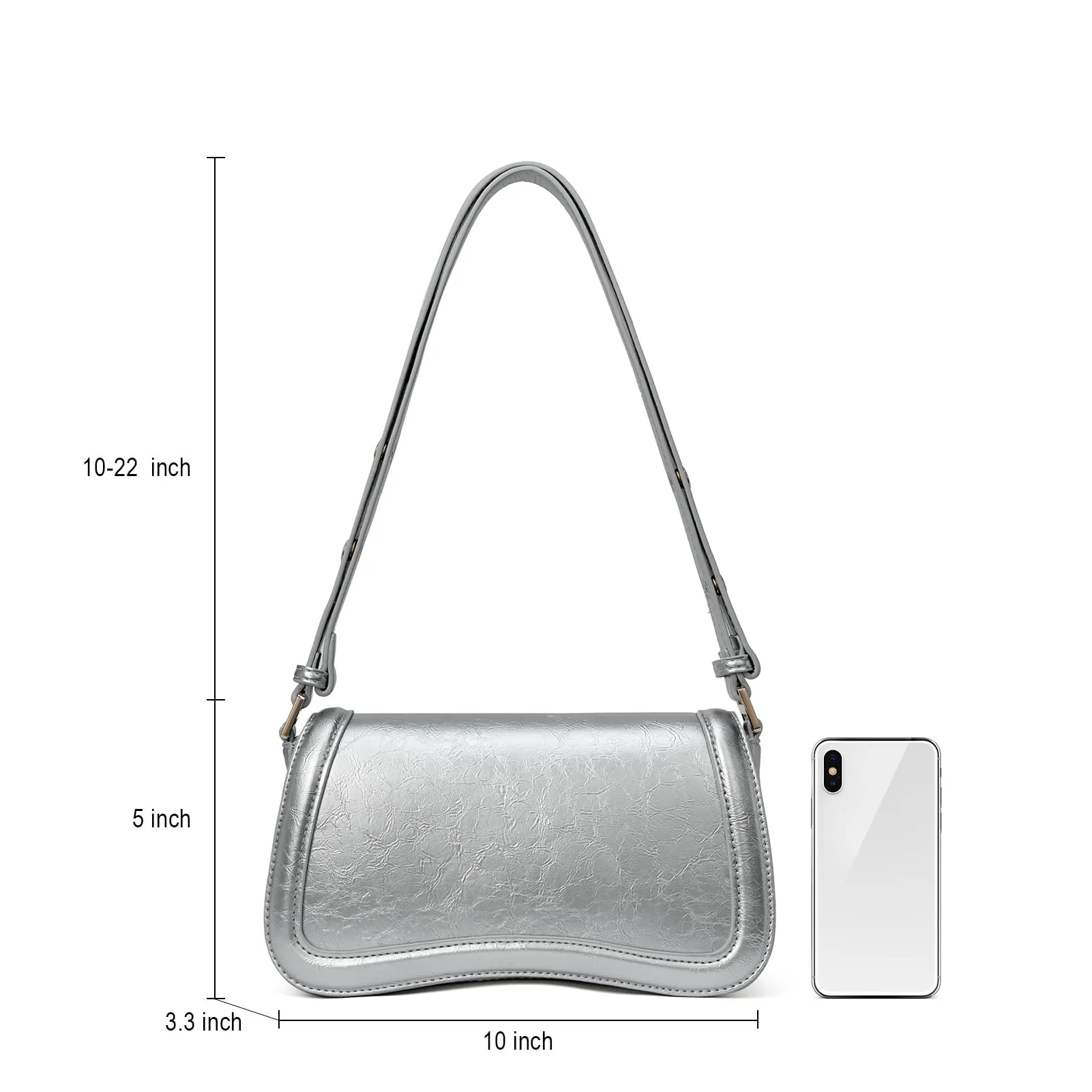 CLUCI Small Shoulder Bags, Vegan Leather Crossbody bag