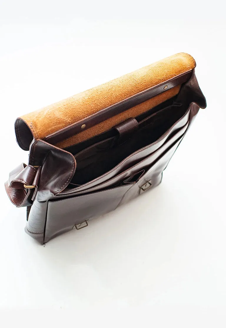 Coarse Leather Messenger Bag 2.0