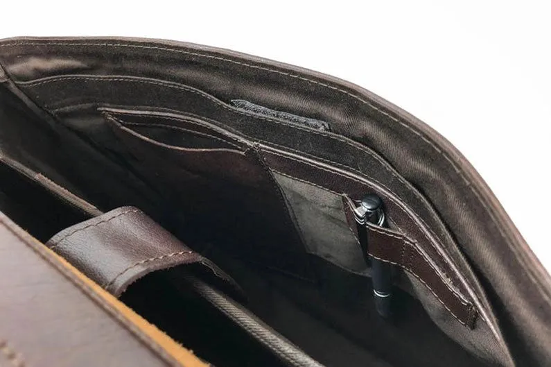 Coarse Leather Messenger Bag 2.0