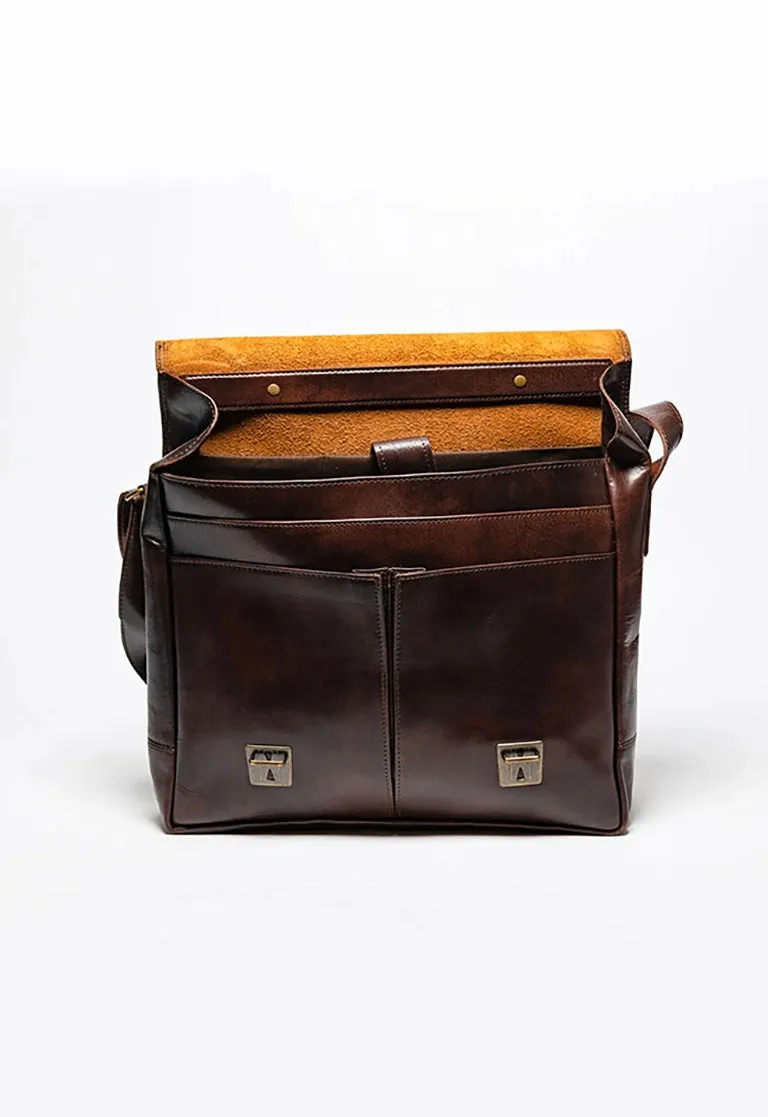 Coarse Leather Messenger Bag 2.0