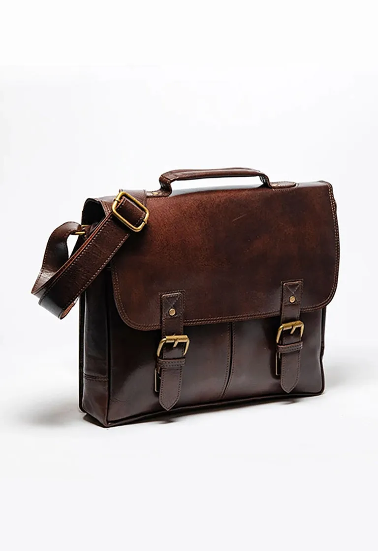 Coarse Leather Messenger Bag 2.0