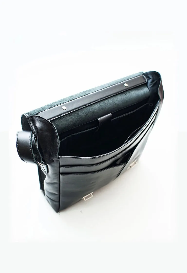 Coarse Leather Messenger Bag 2.0