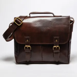 Coarse Leather Messenger Bag 2.0
