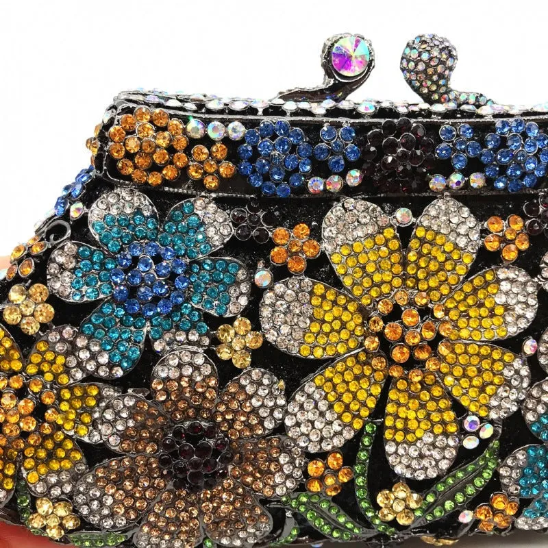 Colorful Daisy Evening Clutch Party Purse