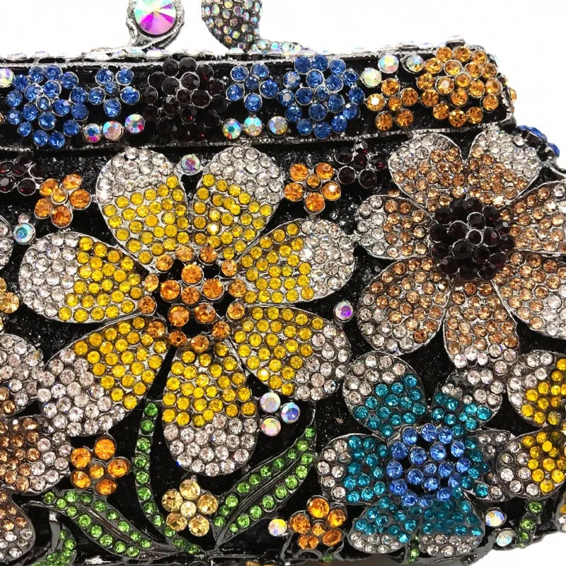 Colorful Daisy Evening Clutch Party Purse