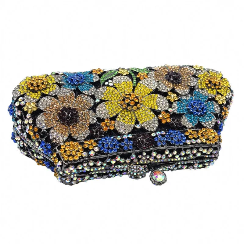 Colorful Daisy Evening Clutch Party Purse