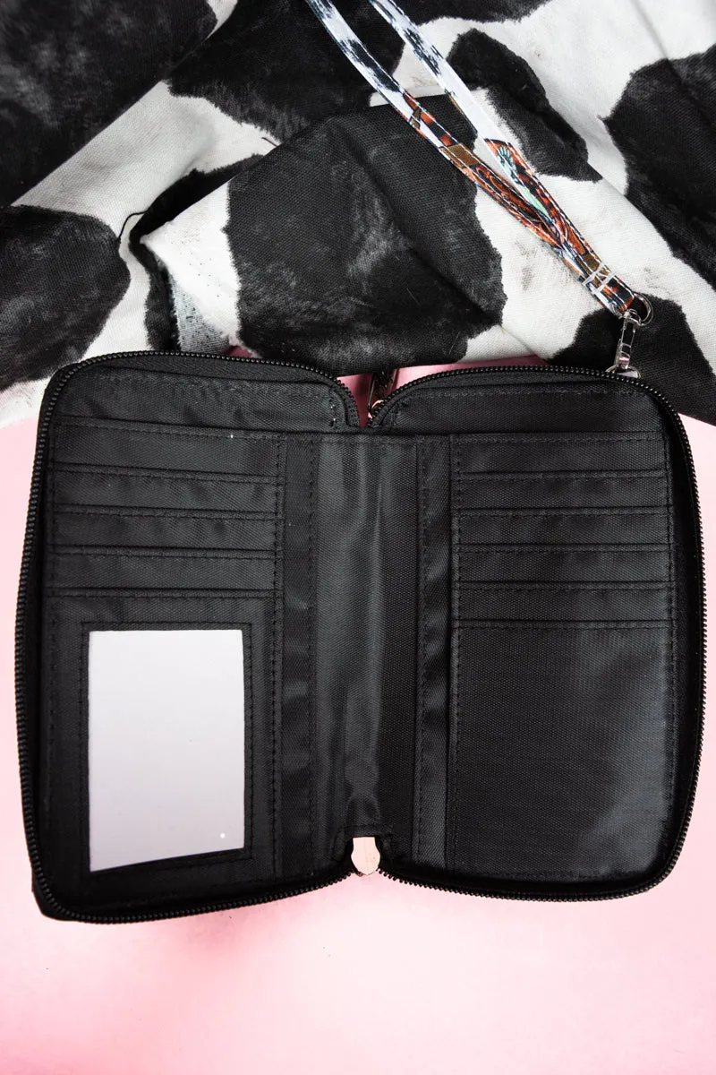 Corpus Christi Cow Crossbody Organizer Clutch