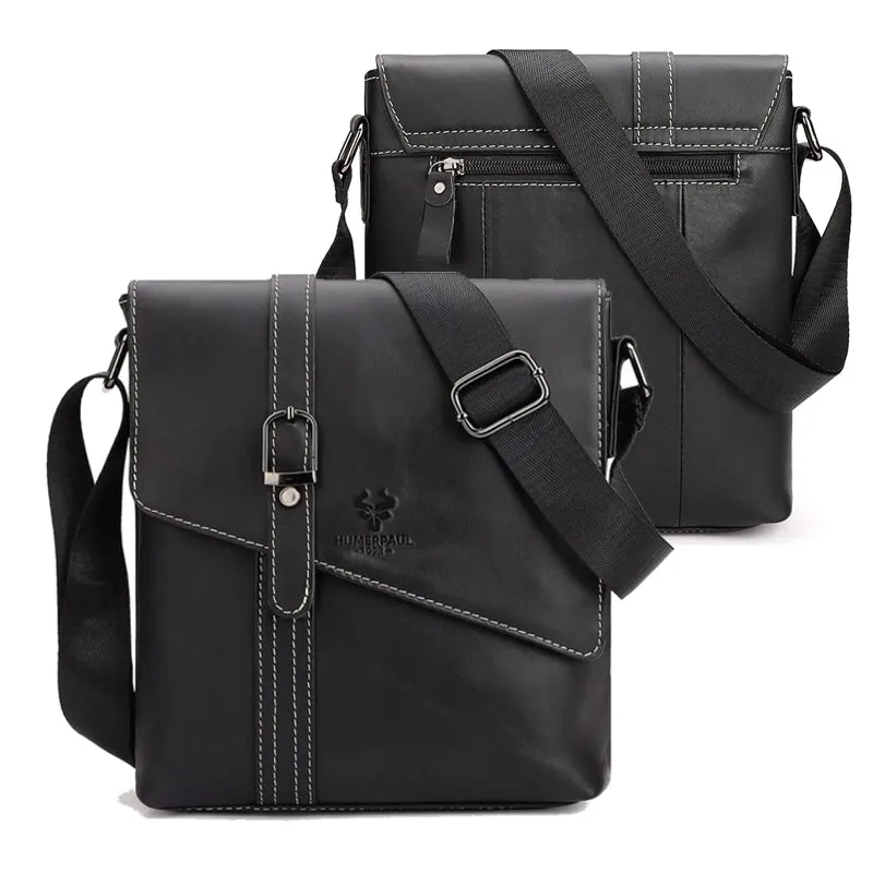 Cowhide Leather Business Shoulder Bags For 7.9'' iPad