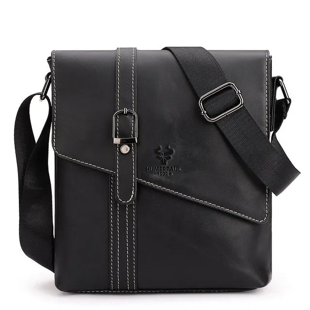 Cowhide Leather Business Shoulder Bags For 7.9'' iPad