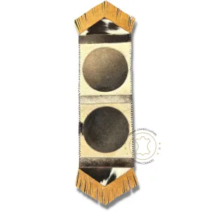 Cowhide Table Runner Solid Design 4ft long - Table Decor Runner