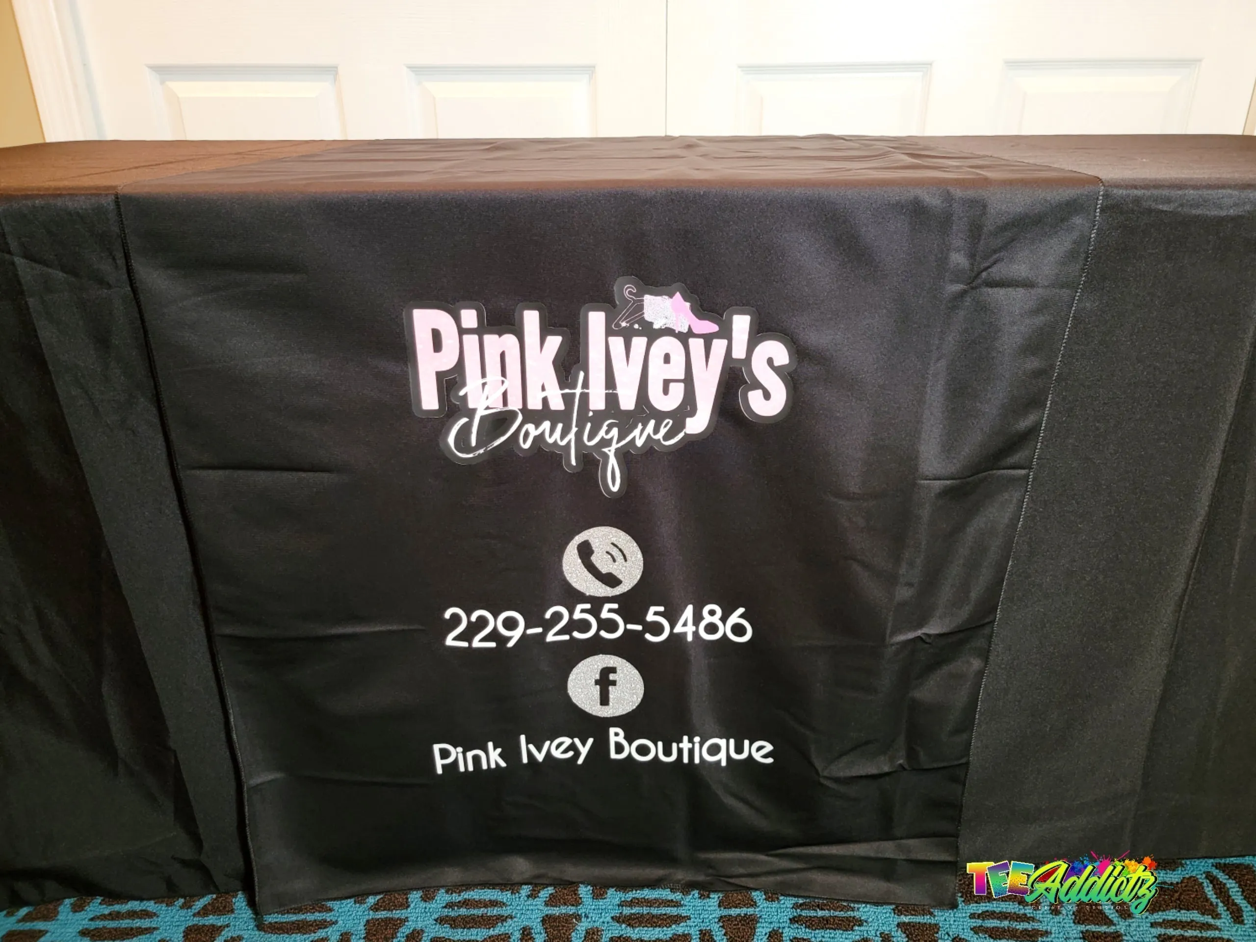Custom Table Runner with Business Branding or Brand Name