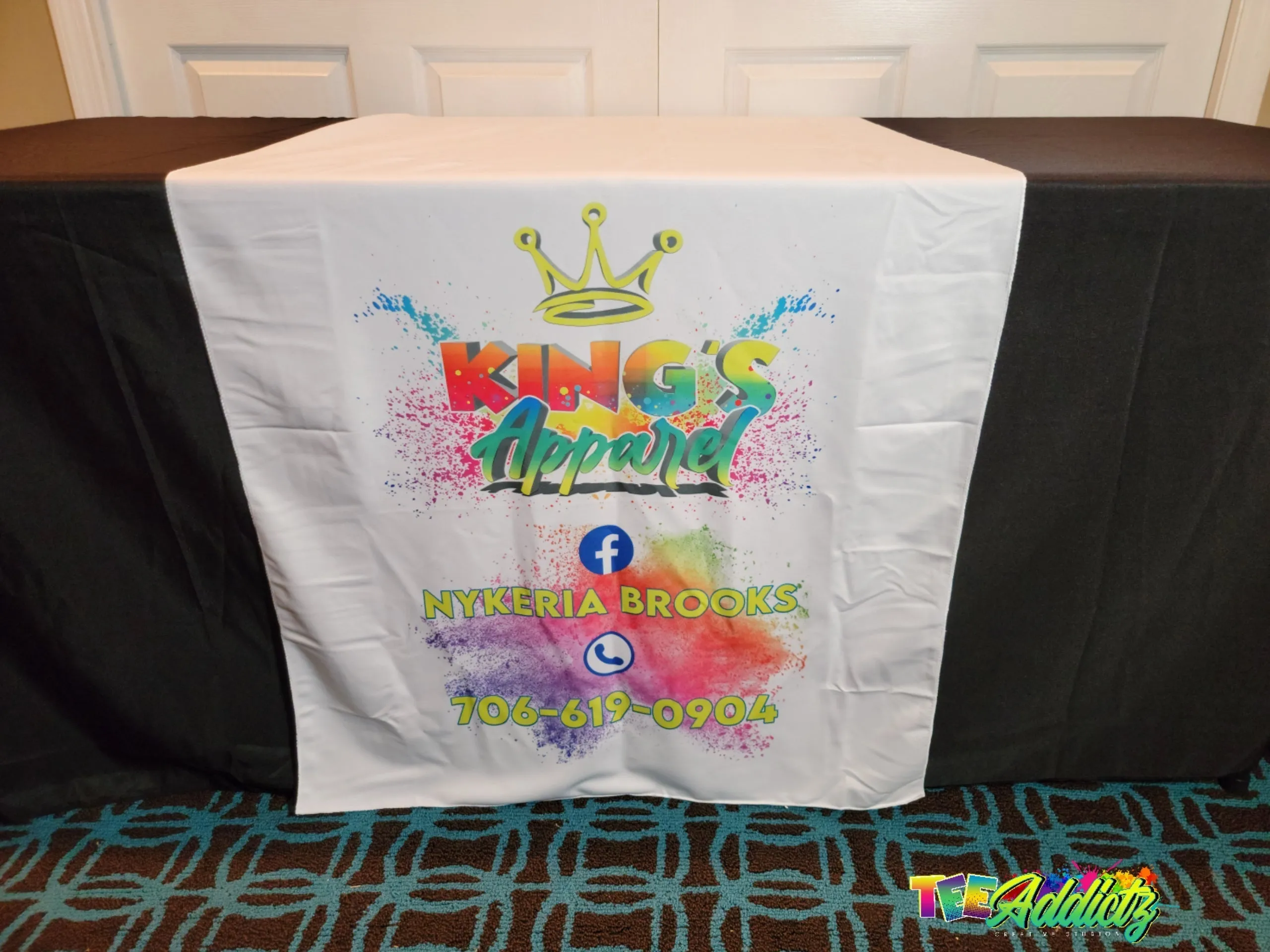 Custom Table Runner with Business Branding or Brand Name