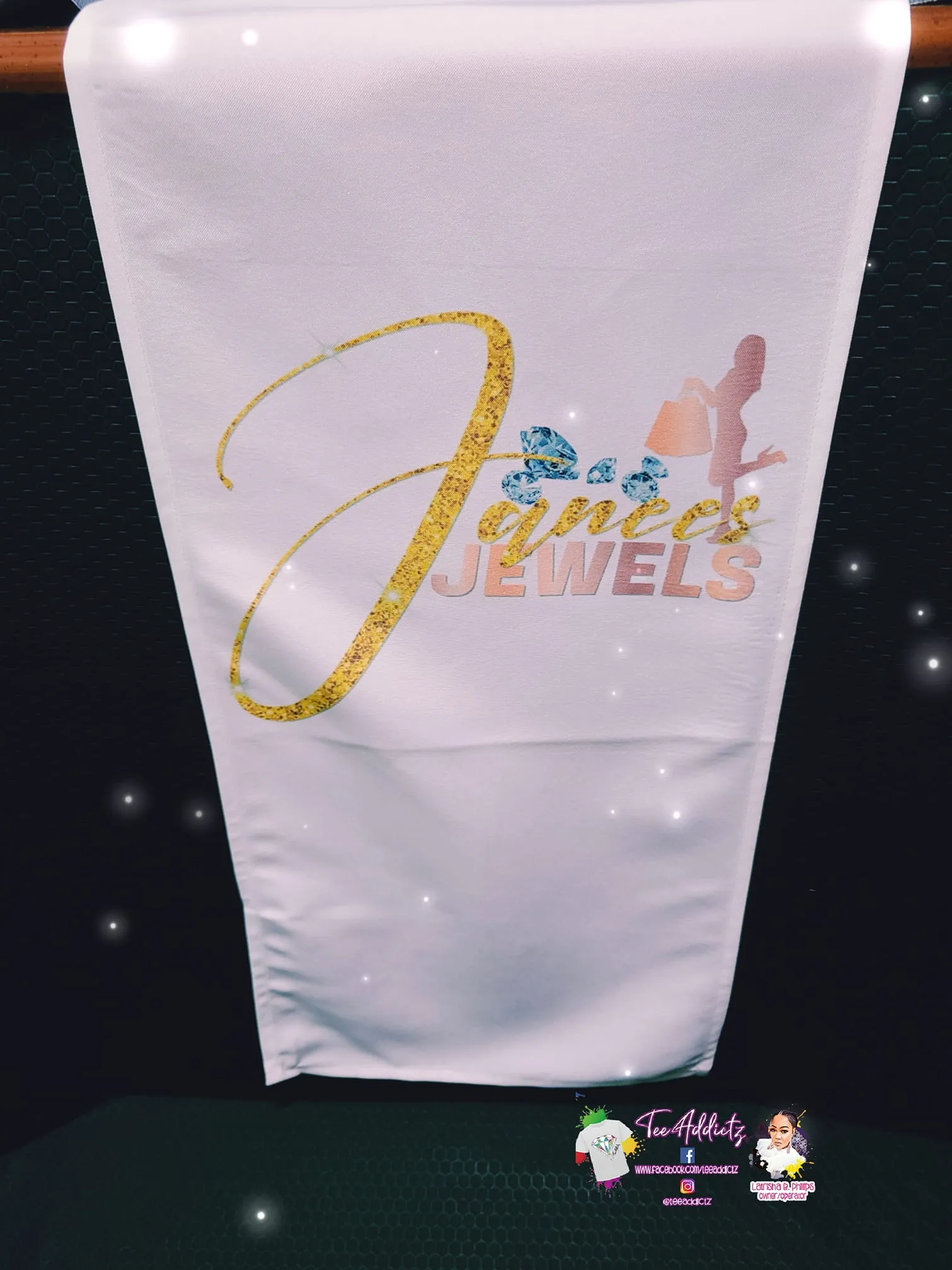 Custom Table Runner with Business Branding or Brand Name