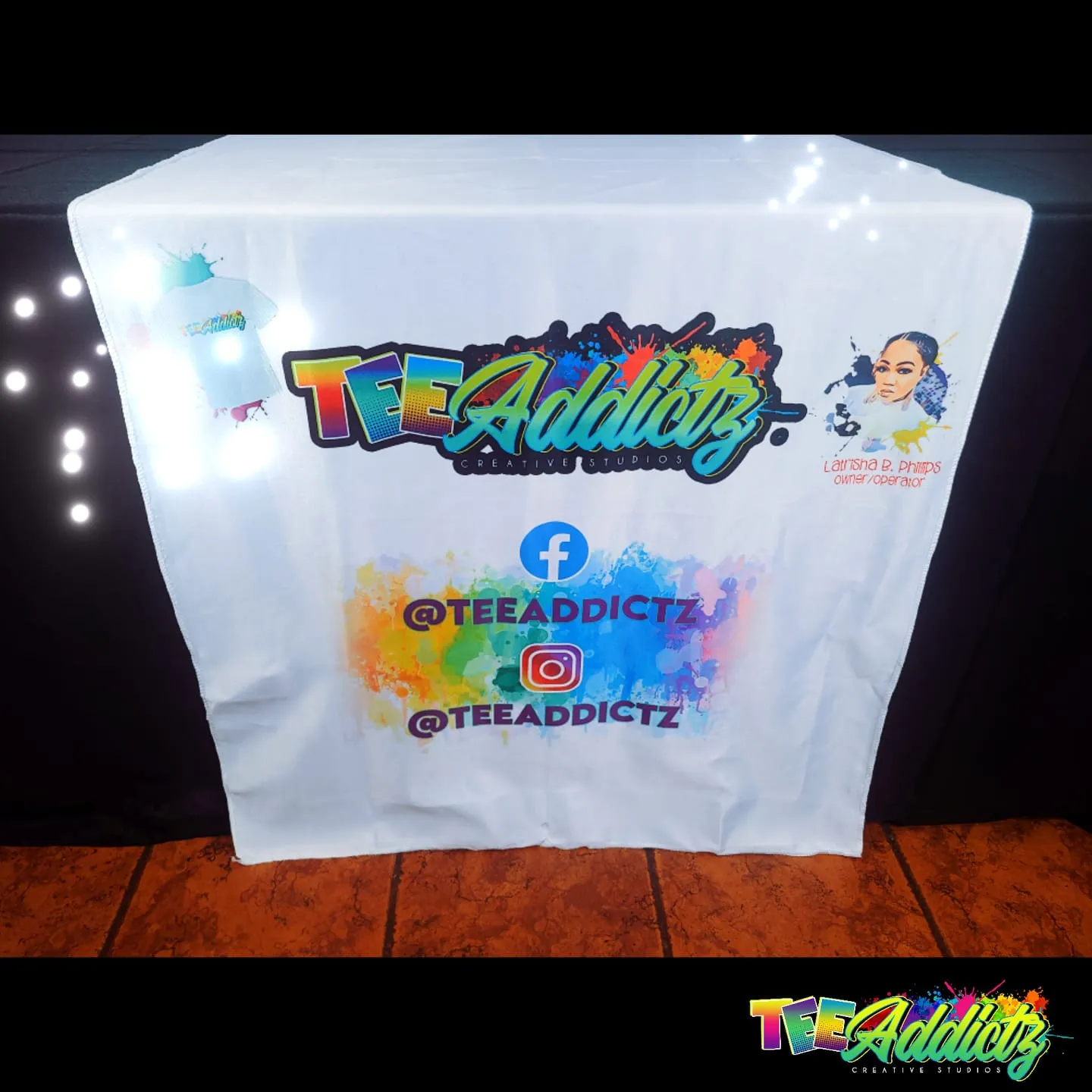 Custom Table Runner with Business Branding or Brand Name