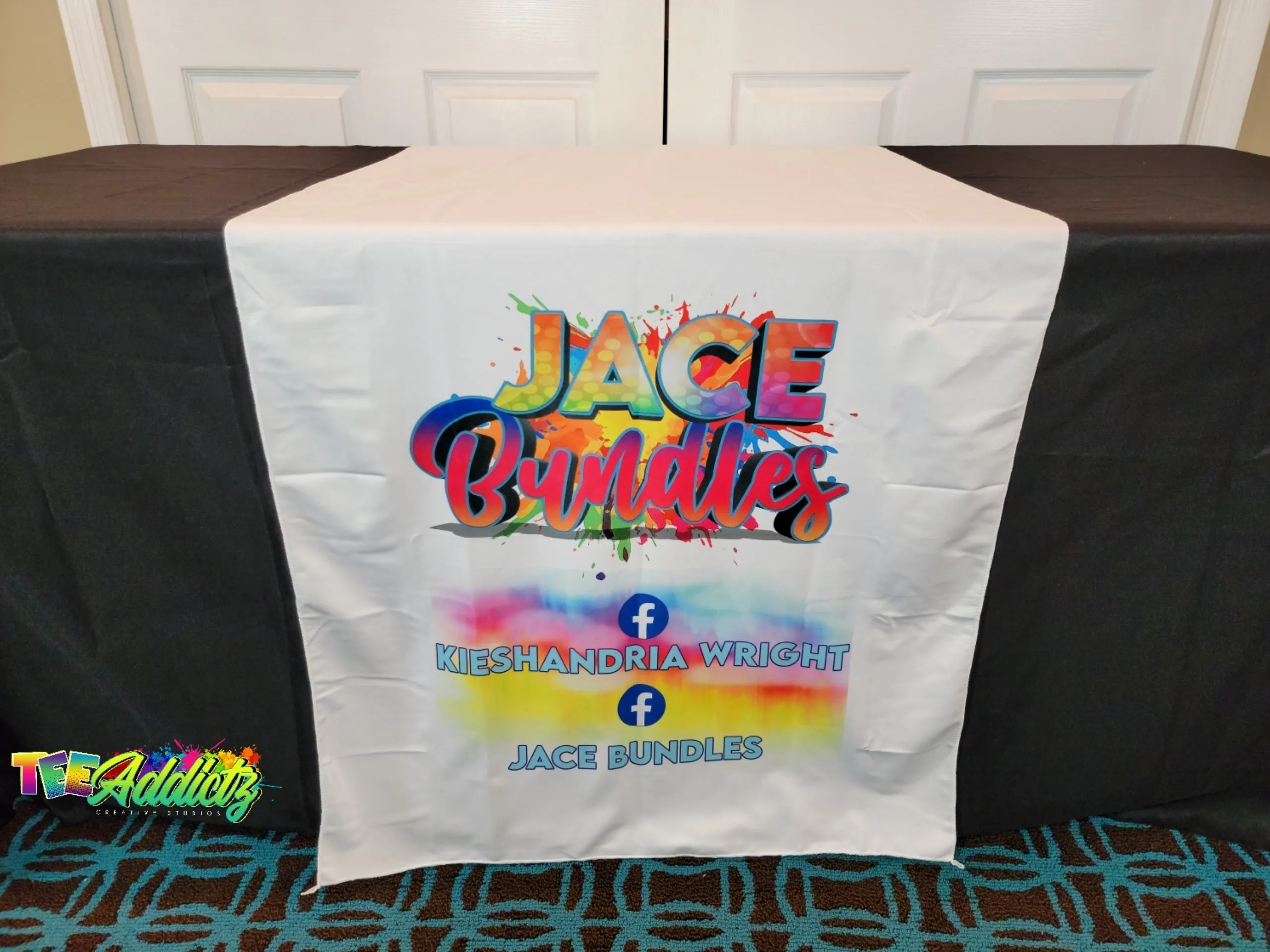 Custom Table Runner with Business Branding or Brand Name