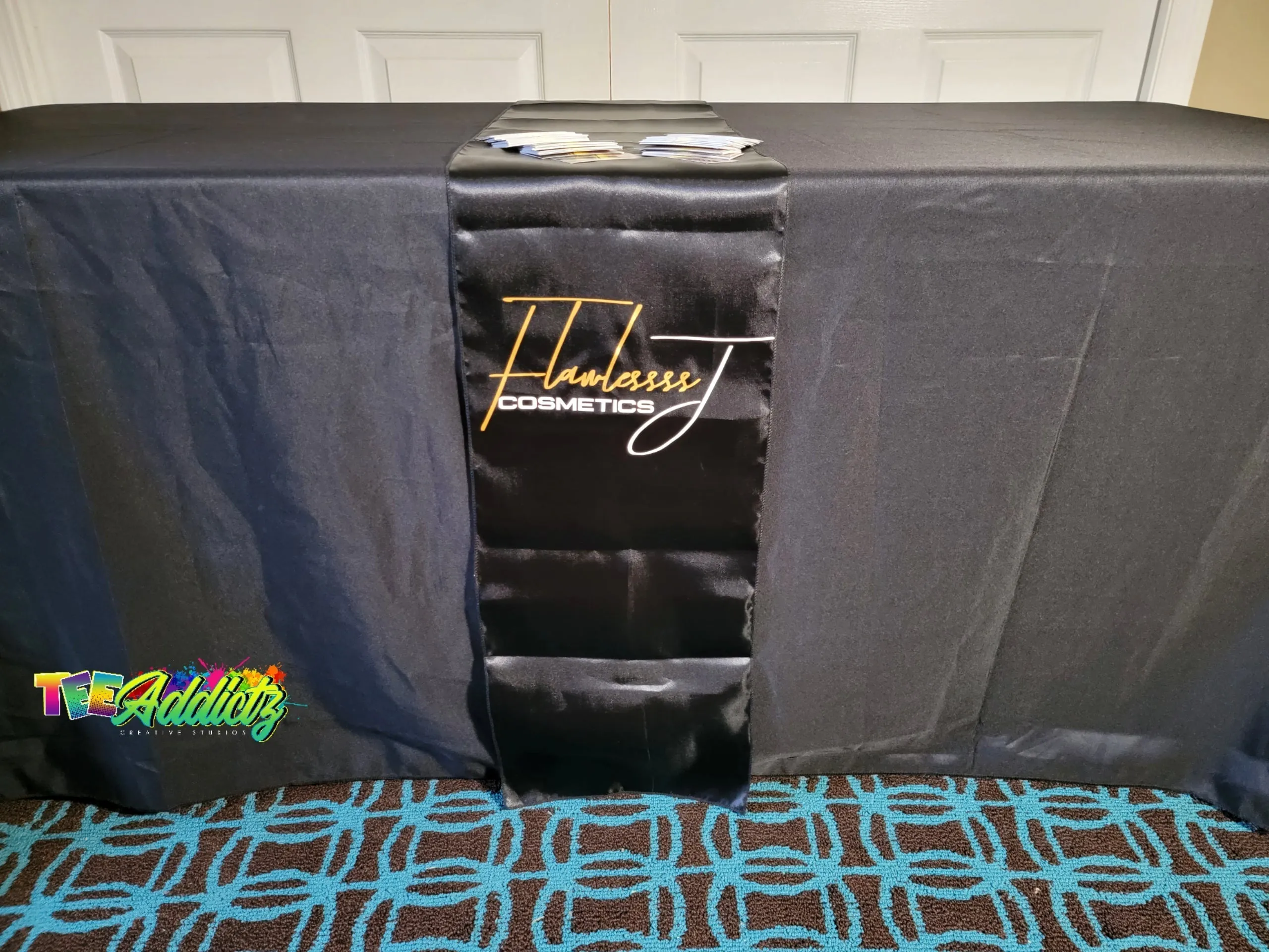 Custom Table Runner with Business Branding or Brand Name