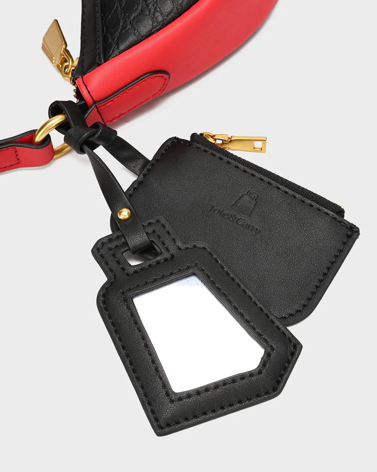 Cutie Shoulder Purse in Red Bottom