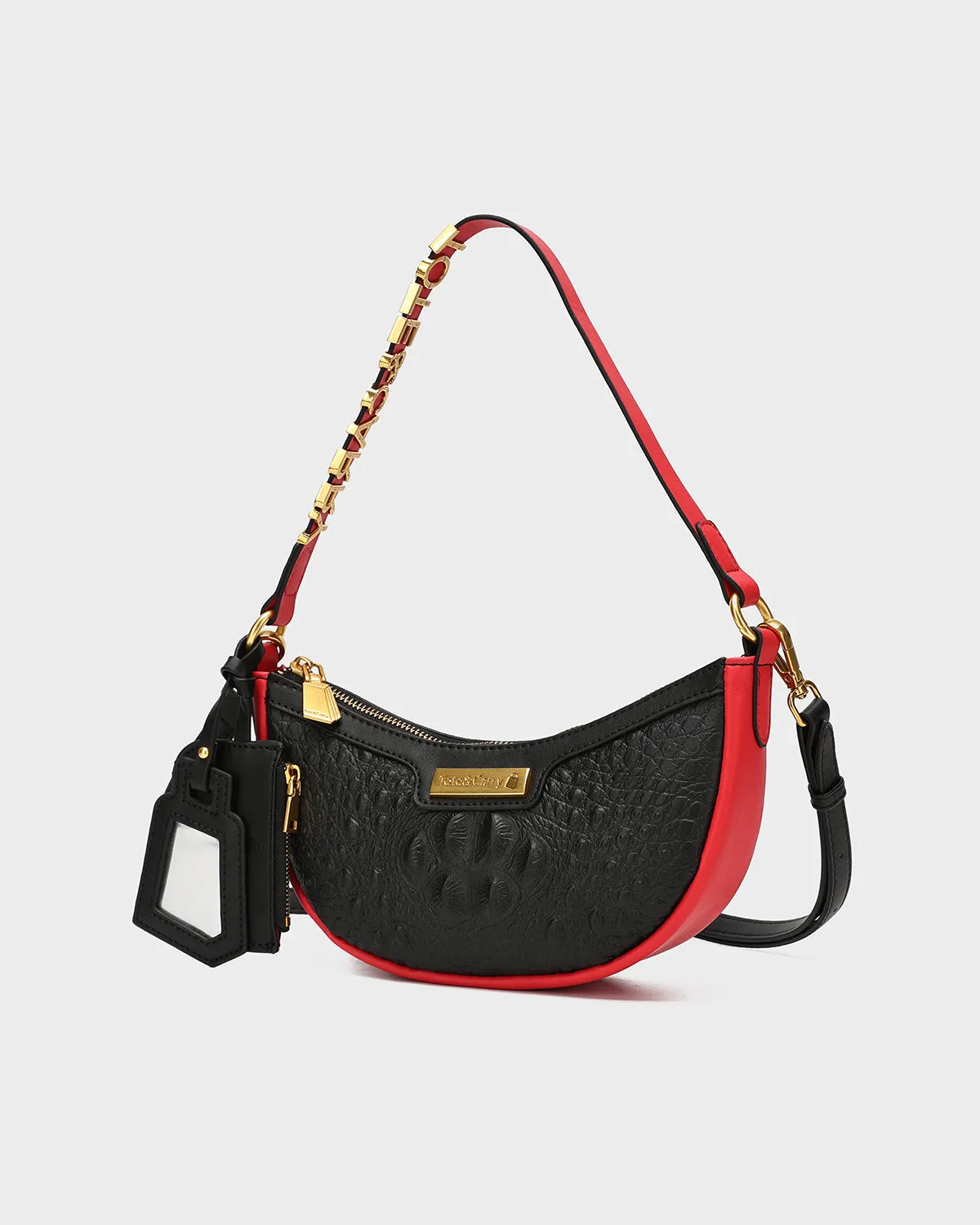 Cutie Shoulder Purse in Red Bottom