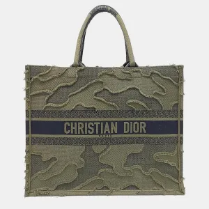 Deep Khaki Canvas Book Tote Bag