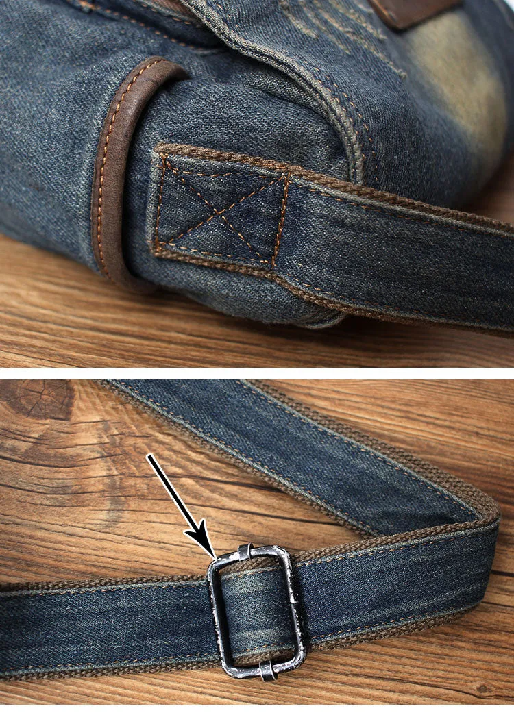 Denim Crossbody Bags Denim Messenger Bag Jean Messenger Bag Jean Crossbody Purse
