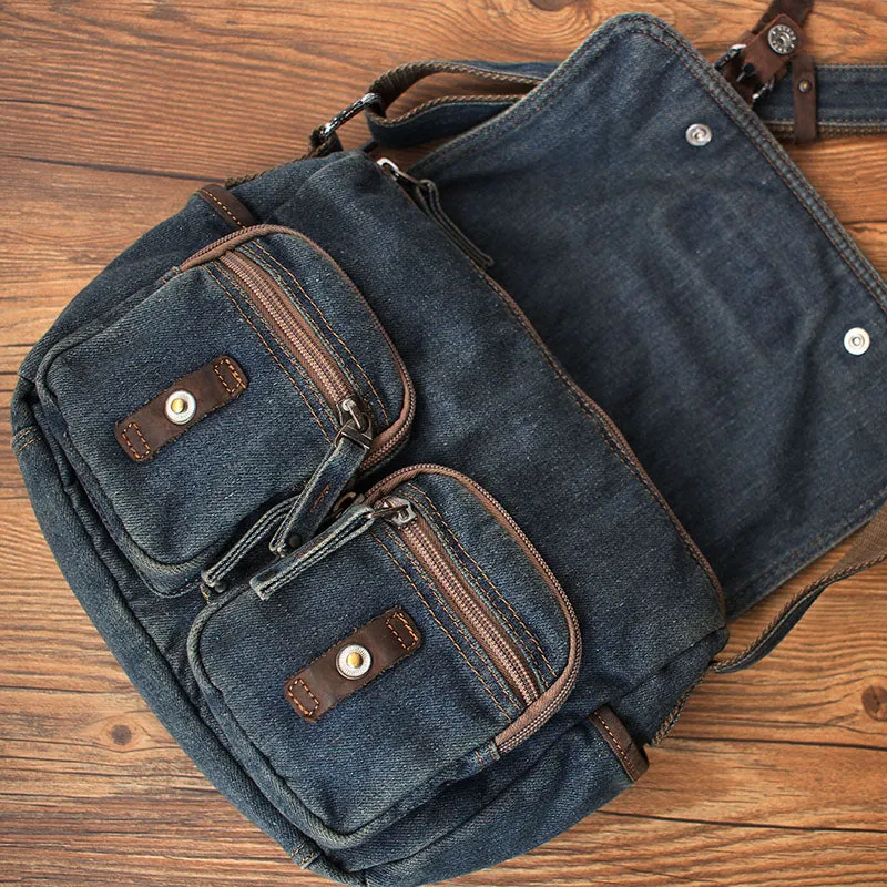 Denim Crossbody Bags Denim Messenger Bag Jean Messenger Bag Jean Crossbody Purse