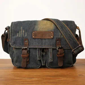 Denim Crossbody Bags Denim Messenger Bag Jean Messenger Bag Jean Crossbody Purse