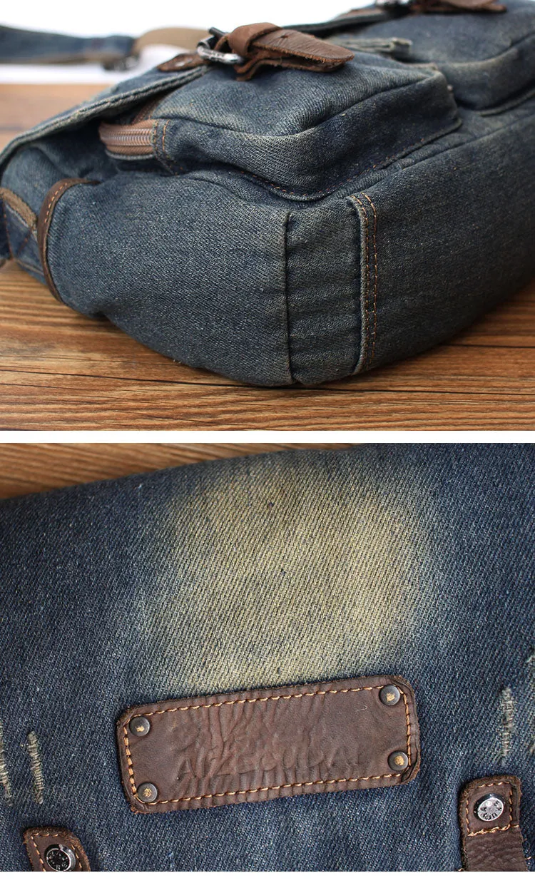 Denim Crossbody Bags Denim Messenger Bag Jean Messenger Bag Jean Crossbody Purse
