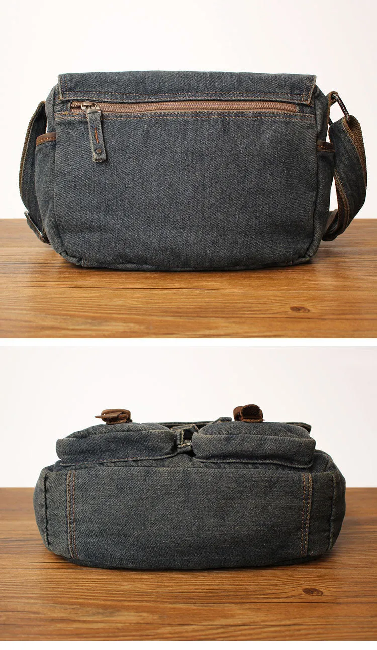 Denim Crossbody Bags Denim Messenger Bag Jean Messenger Bag Jean Crossbody Purse