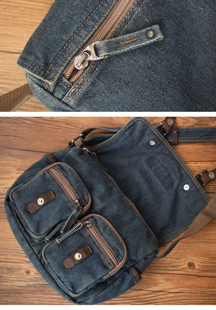 Denim Crossbody Bags Denim Messenger Bag Jean Messenger Bag Jean Crossbody Purse
