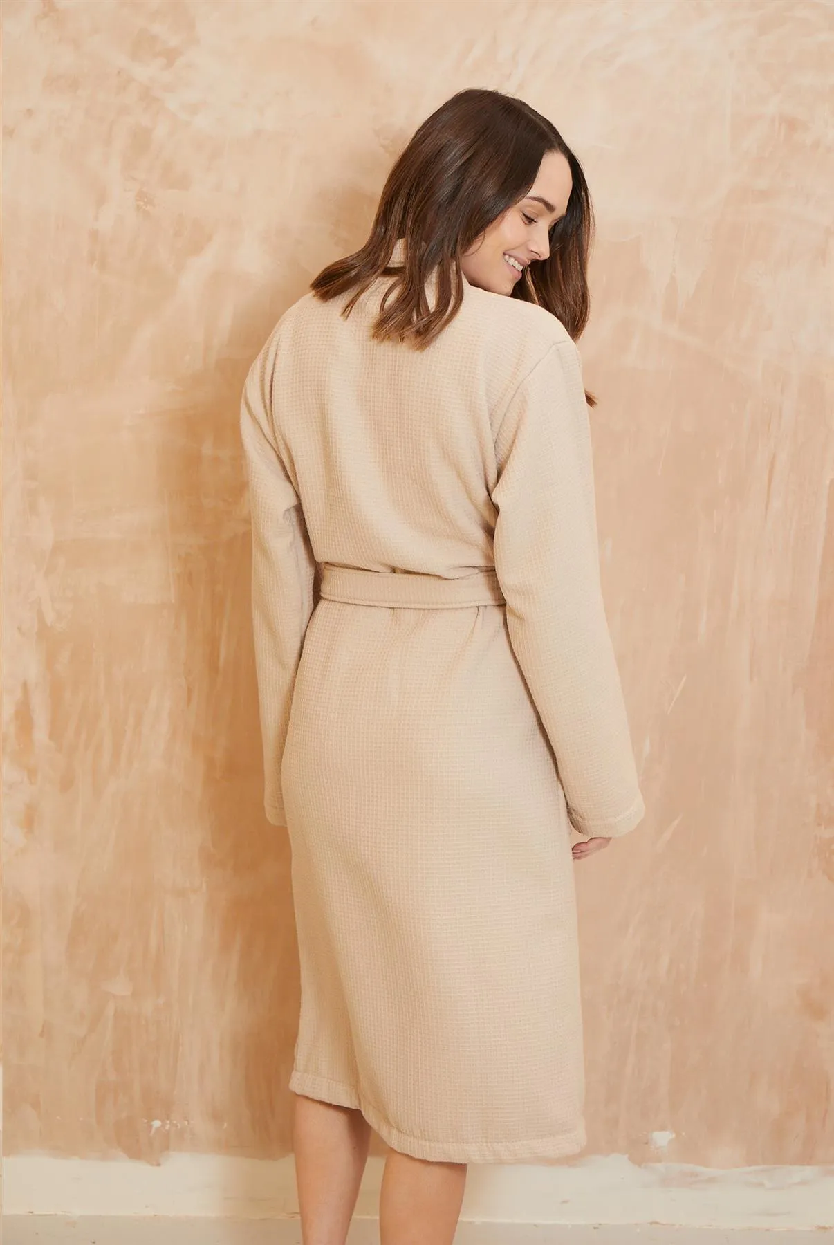 Desert Blush Waffle Robe