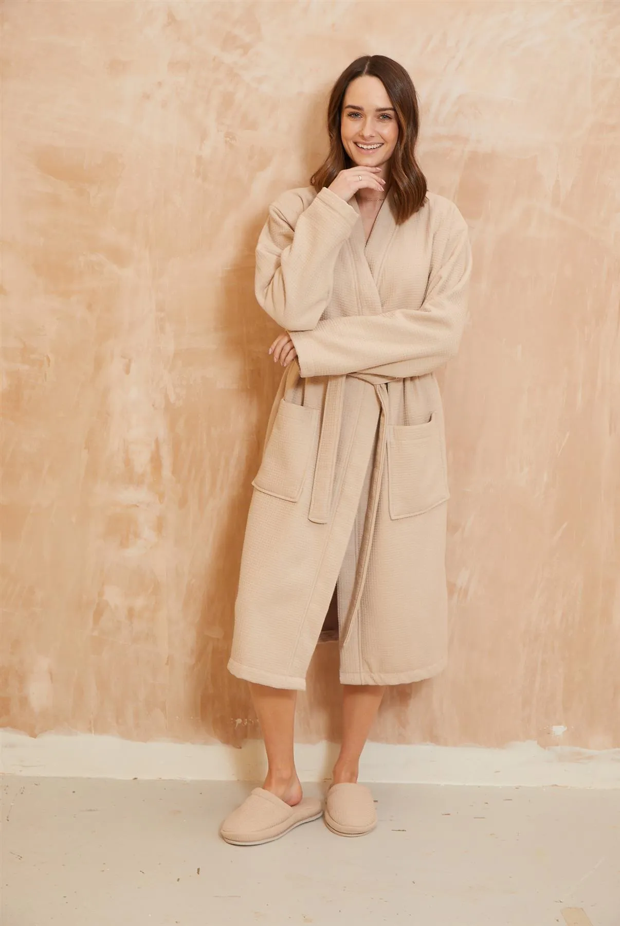 Desert Blush Waffle Robe
