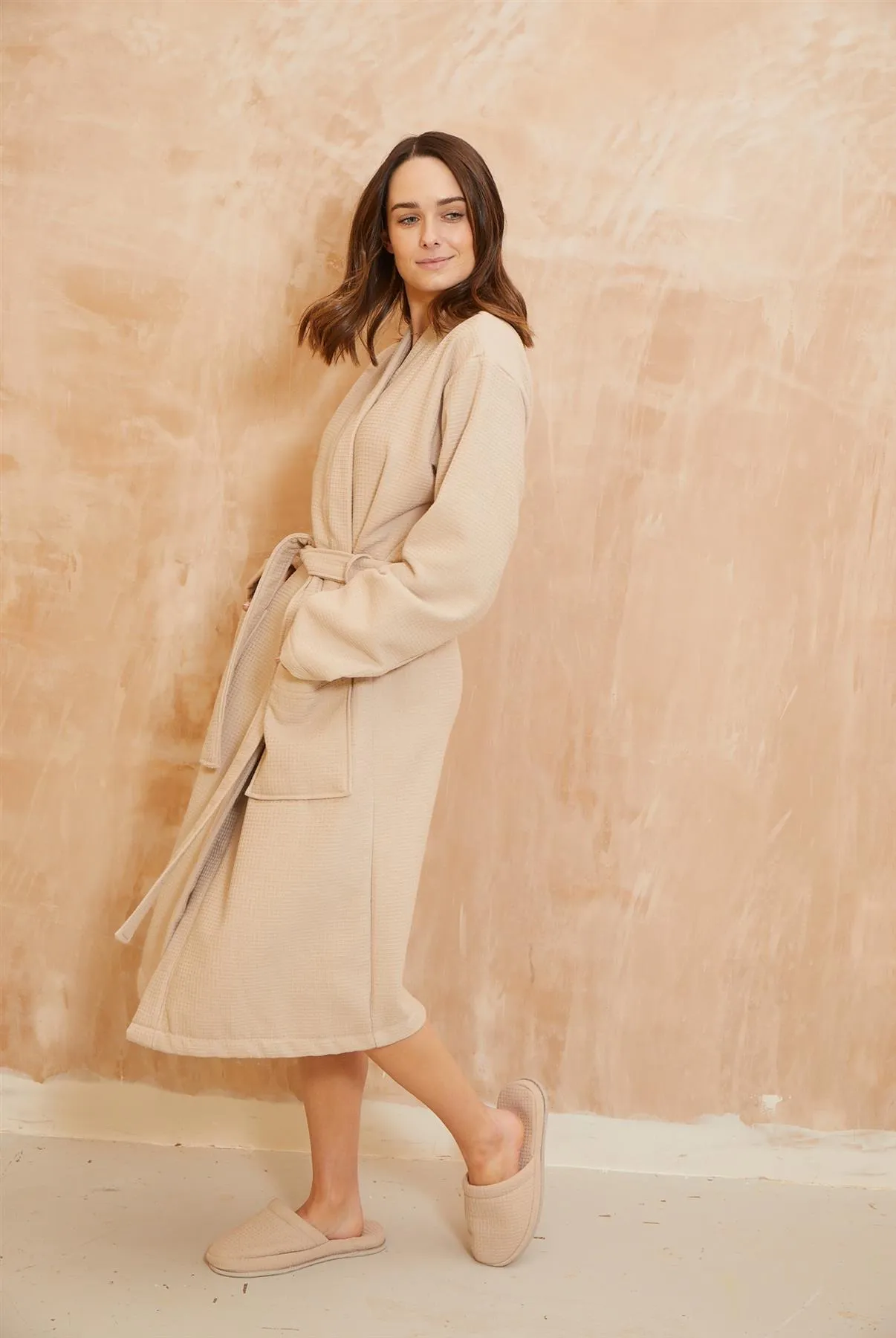 Desert Blush Waffle Robe