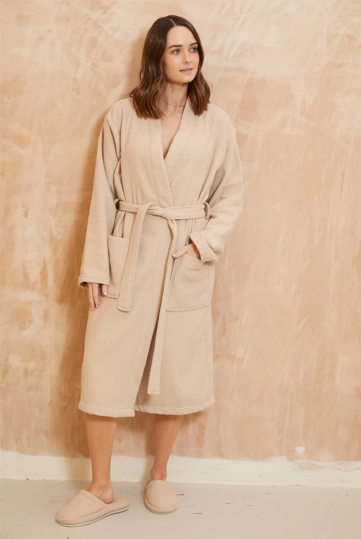 Desert Blush Waffle Robe