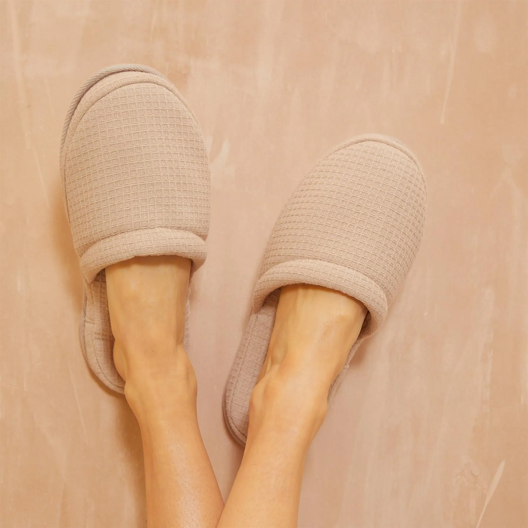 Desert Blush Waffle Slippers