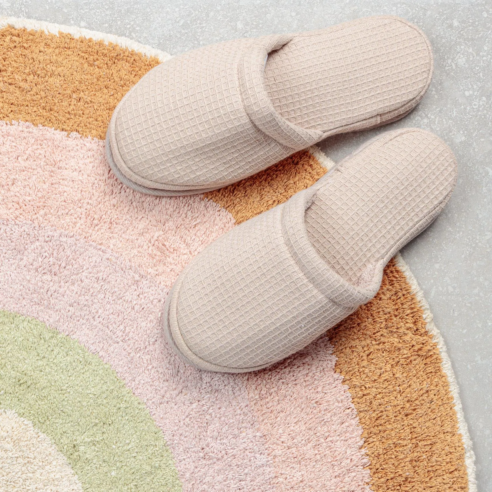 Desert Blush Waffle Slippers